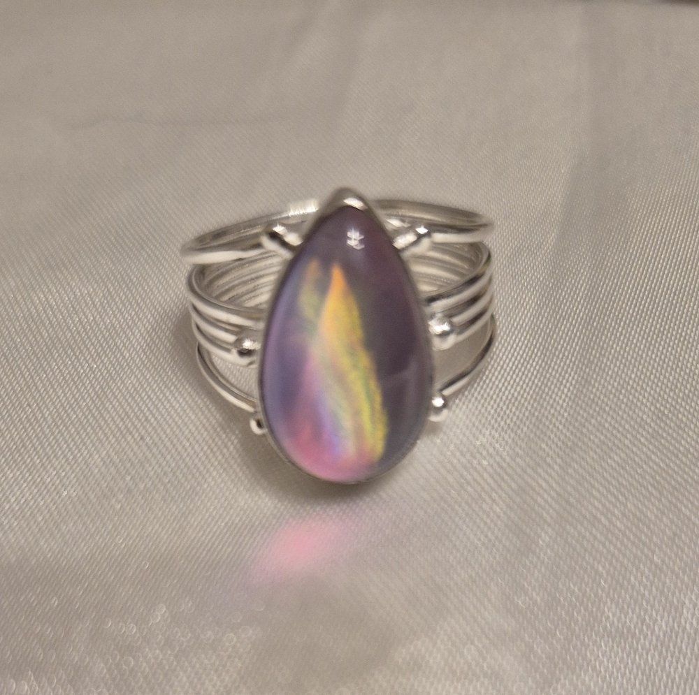 Handmade Sterling Silver Aurora Stone